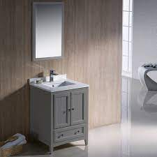 Sinclaire 24 inch single bathroom vanity in grey (vf19024gr) will be yours just for $630.29 at 1stopbedrooms. Fvn2024gr Oxford 24 Inch Gray Traditional Bathroom Vanity Fvn2024gr Fst2060gr Oxford 24 Inch Gray Traditional