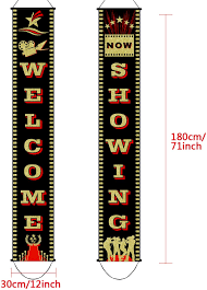 Alert the pavarotti our a star is born hollywood baby shower theme has it all for the perfect red carpet. Buy Movie Night Banner Porch Sign Banner Movie Night Decoration Set For Hollywood Theme Party Supplies Birthday Baby Shower Favors Film Night Party Decorations 2 Pieces Movies Night Online In Indonesia B07t59sqkc