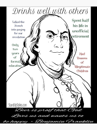 Benjamin Franklin" Poster for Sale by nedrae