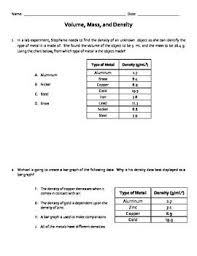 Volume Mass And Density Elementary School Science Elementary Science Activities Classroom Management Tips