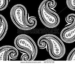 Black And White Paisley Pattern Black And White Paisley Pattern In 2020 Paisley Pattern Paisley Gold Print