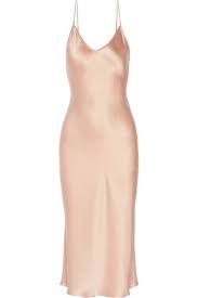 Protagonist Classic Slip Dress In Neutrals Pink In Bisque Modesens Fashion Silk Slip Dress Dresses