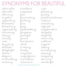 Image Result For Beautiful Synonyms Writing Words Descriptive Writing Words To Use