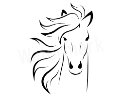 Black And White Mustang Clipart Pin On Home Business