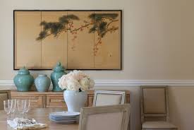 For example, several shades of green. Dining Room With Chair Rail Design Ideas