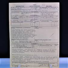 Wwii Us Army Separation Qualification Record 1945 Women In Etsy In 2020 Us Army Qualifications Wwii