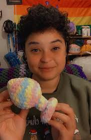 Crocheted Twink from Rainbow Brite, a nostalgic character