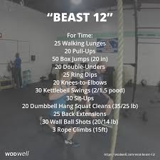 Beast 12 Wod Wod Workout Crossfit Workouts Wod Crossfit Leg Workout