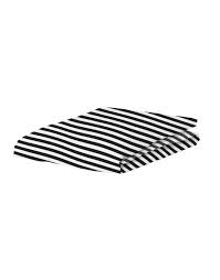 Covers Co Earned My Stripes Fitted Sheet Black 90 X 200 Cm