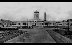 Images show part of the hospital engulfed by black smoke. Voices From The First Nhs Hospital