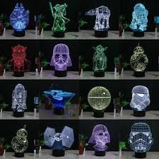Star Wars 3d Millennium Falcon Lighting Colorful Table Lamp Night Light Gifts 3d Led Night Light 3d Light Night Light