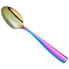 Face that pops the stunning rainbow pvd finish. Bon Chef S3003rb Manhattan 7 3 4 18 10 Extra Heavy Weight Rainbow Pvd Stainless Steel Soup Dessert Spoon 12 Pack