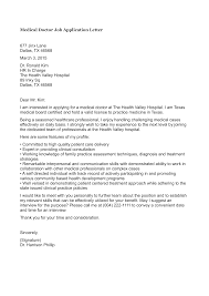 Writing a cover letter is essential when applying for jobs. Gratis Medical Doctor Job Application Letter Sample