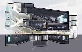 Coupe Sur Salle De Cinema Recherche Google Architecture Maquettes Architecture Architecture Design