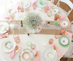 Southern Vintage Baby Shower Table Top View Chicago Style Weddings