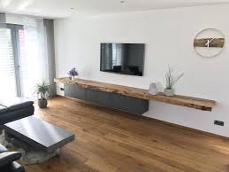 Betontisch Eichendiele Tv Board Wohnung Wohnzimmer Einrichten Und Wohnen Wohnzimmer Wohnzimmer Ideen Wohnung