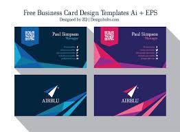 Here's why the current promotions for vistaprint business cards for free shipping or 20% off are better than the old free business cards or 500 for $9.99 promotions. 2 Free Professional Premium Vector Business Card Design Templates Ai Eps Free Business Card Design Free Business Card Design Templates Create Business Cards