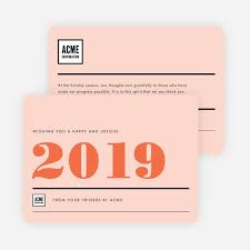 Big Year Corporate New Year Cards In 2020 New Year Card Company Holiday Cards Corporate Holiday Cards