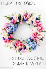 Check spelling or type a new query. Floral Explosion Summer Dollar Store Wreath Diy The Happy Housie