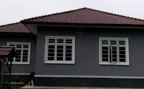 Kim cat luar hendaklah berdaarkan warna yang telah ditetapkan. Cat Luar Rumah Warna Kelabu Desainrumahid Cute766