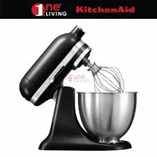 It has a stand with a mixing motor, a detachable bowl, and slots for a series of mixing accessories. Kitchenaid 3 3l Artisan Mini Stand Mixer 5ksm3311xb