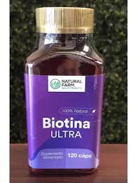 Svarbus normaliai plaukų būklei palaikyti; Biotina Ultra 120 Capsulas Natural Farm Farmacia Belgo Chilena