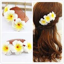 12cm Length 9 Kinds Colors You Pick Fabulous Hawaii Plumeria Flowers Foam Frangipani Flower Comb Bridal Hair Clip Wish In 2020 Hawaiian Flower Hair Flower Comb Plumeria Flowers