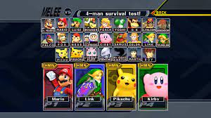 What order do smash characters unlock? Super Smash Bros Melee Character Selection Screen In Hd R Ssbm