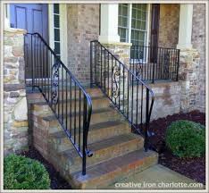 Exterior iron railings for stairs, steps, balconies and porches. Creative Iron Designs