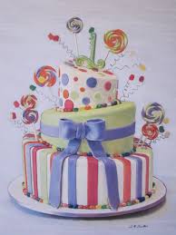 Birthday cake drawing royalty free vector image greeting card with big birthday cake contour drawing, vector how to draw birthday cake Birthday Cake Drawing With Color