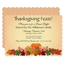 Happy Thanksgiving Buffet Dinner Feast Invitation Zazzle Com Happy Thanksgiving Day Unique Thanksgiving Thanksgiving Invitation