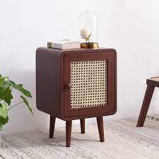Cherry Tree Furniture Pembroke Rattan Wooden Bedside Table Walnut Amazon Co Uk Kitchen Home Wooden Bedside Table Walnut Bedside Table Bedside Table
