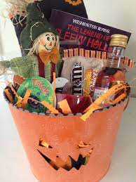 Pin By Pace Eidson On Things I Ve Actually Done From Pinterest Halloween Gifts Halloween Baskets Holiday Gift Baskets