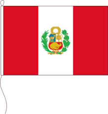 Little by little, raúl montesinos' design grew in popularity over the whole city and is linked to the ancient tawantinsuyu by many. Flagge Peru Mit Wappen 200 X 300 Cm Marinflag Maris Flaggen Gmbh