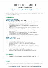 What kind of job can you get in the kitchen? Kitchen Designer Resume Samples Qwikresume