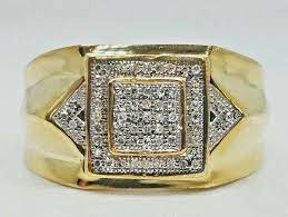 2nd best reason to get a 10k chain is the low cost of owning it and 10k gold also increases in value like every other piece of real gold jewelery. 10k Yellow Gold Real Natural Si Diamonds Men S Ring Band Globalwatches10 Globalwatch10