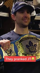 Toronto Maple Leafs Prank John Tavares with Player of the Game Belt
