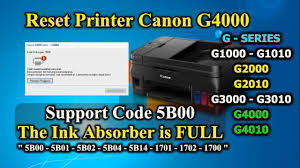 Contact your nearest canon service center to request a repair. Youtube Video Statistics For Cara Reset Printer Canon G4000 Error Code 5b00 Support Code 5b00 The Ink Absorber Is Full Noxinfluencer