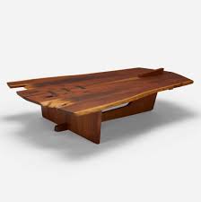 13¼ h × 82½ w × 26 d in. 121 George Nakashima Rare Conoid Coffee Table Design 21 March 2019 Auctions Wright Auctions Of Art And Design