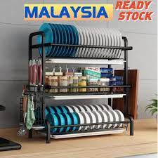 We just completed our kitchen remodel with the last piece of kitchenaid and we waited seven months for the range and hood. Ready Stock Kitchen Rack 304 Stainless Steel Dish Rack Dish Drainer Rak Dapur Rak Pinggan Shopee Malaysia