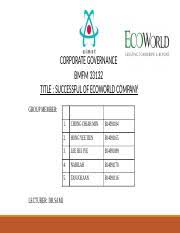 This is annual report 2016 by genesis church on vimeo, the home for high quality videos and the people who love them. Cg Assignment 3 Successful Company Eco World Corporate Governance Bmfm 33132 Title Successful Of Ecoworld Company Group Member Lecturer Dr Sami No Course Hero