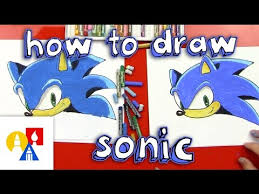 To paint sonic the hedgehog, i use a large airbrush with shades of blue. How To Draw Sonic The Hedgehog Safe Videos For Kids