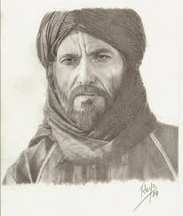 Ghassan Massoud Como Salah Ad Din En El Reino De Los Cielos De Ridley Scott Dibujos El Reino De Los Cielos Lapiz Grafito