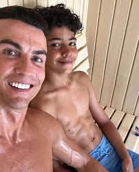 Cristiano Ronaldo shares a heartwarming moment with his son Junior