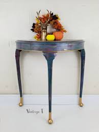Mermaid Demi Lune Half Moon Console Table In 2020 Half Moon Console Table Console Table Half Moon Table