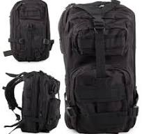 Ransel Survival Taktis Militer 30L Hitam - Perlengkapan Saya Rumah Saya