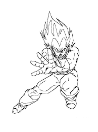 As we know, dragon ball is a famous and popular cartoon around the children's world. Printable Vegeta Coloring Pages Anime Coloring Pages