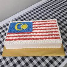 Kek bendera yang dibuat sempena 16 september 2012 sempena hari malaysia. Brownies Enstek Selamat Hari Merdeka Kek Tema Facebook