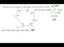 My first two sets of angles puzzles have had many downloads so i wanted to post some new puzzles for those of you who have found them to be. Polygon Angle Sum Irregular Polygon Youtube