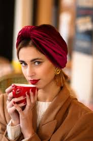 BANDEAU REVERSIBLE VELOURS BORDEAUX